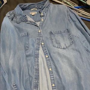 Denim button up